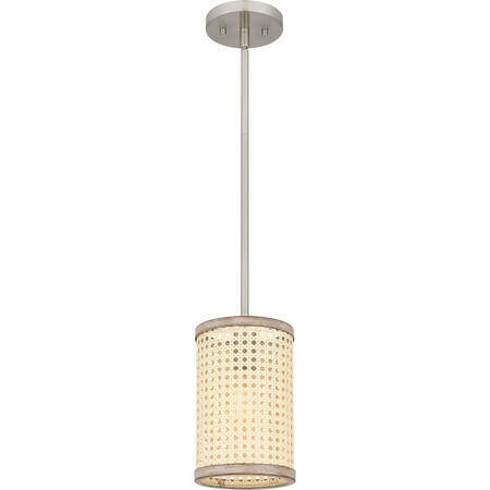 Quoizel Syrah Mini Pendant 1 Light Brushed Nickel SYA1506BN